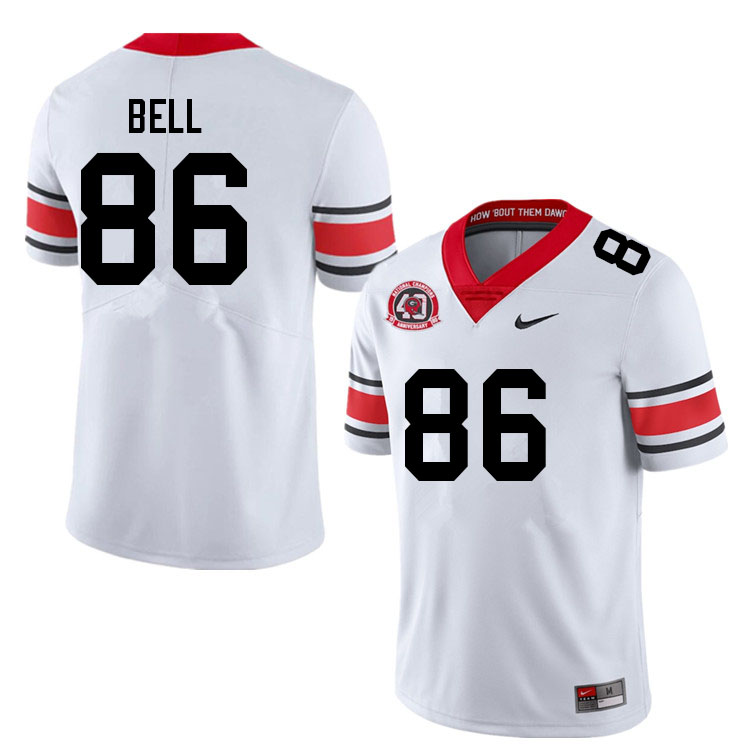 Men #86 Dillon Bell Georgia Bulldogs College Football Jerseys Sale-40th Anniversary - Click Image to Close